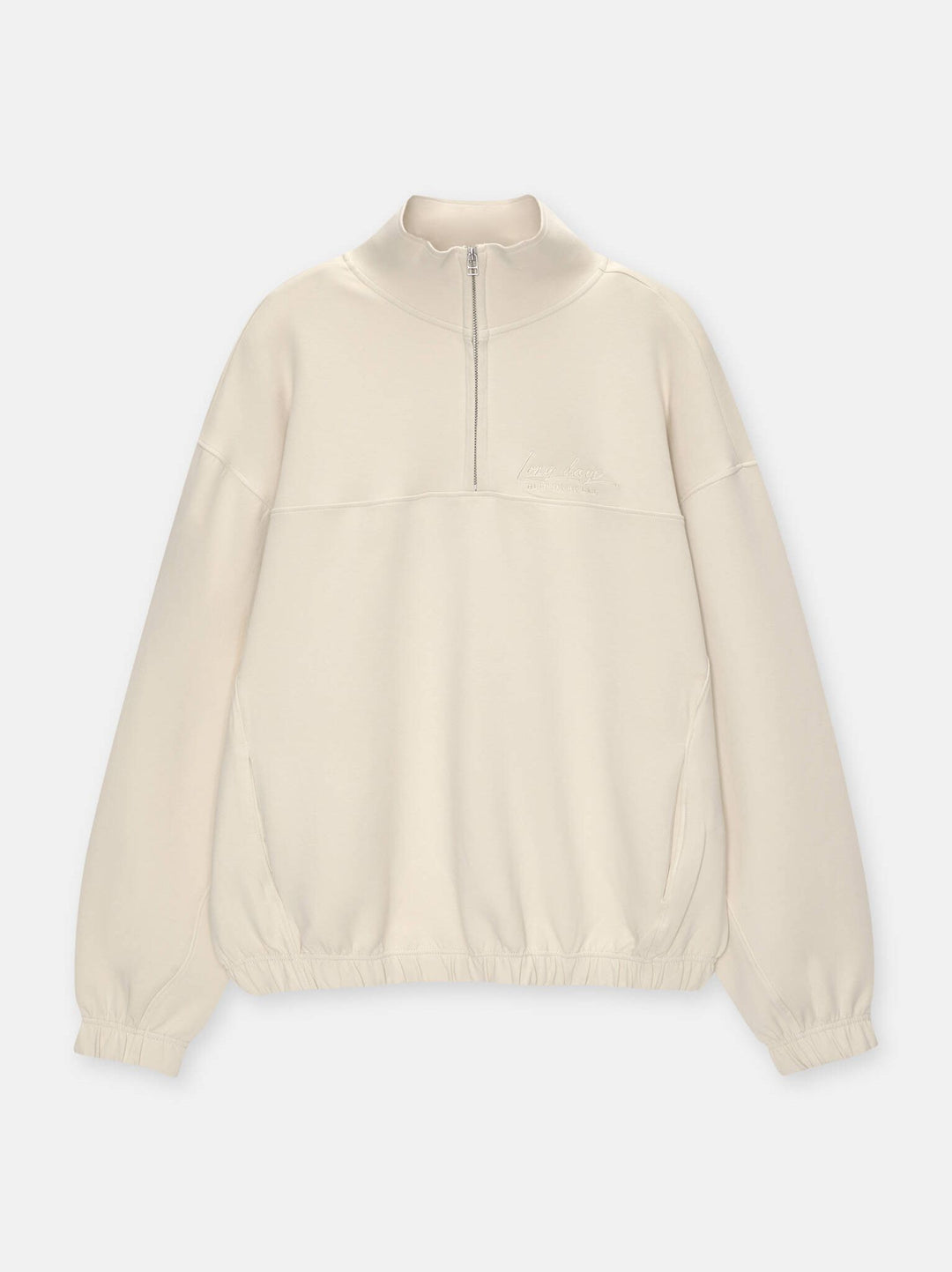 Moudda PULL & BEAR - Sweat Interlock Demi-Fermeture Brodé Black Winter - Tunisie 2