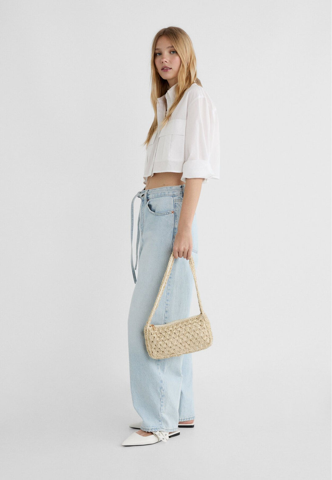 Moudda STRADIVARIUS - Sac à Épaule en Crochet Brillant - Tunisie 3
