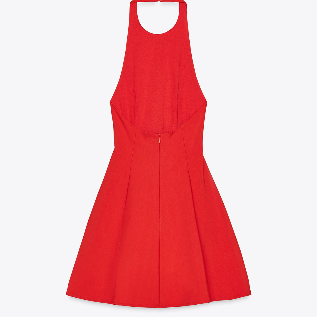 Moudda ZARA - Robe Courte Élastique Halter - Dos Dégagé & Godets - Tunisie 2
