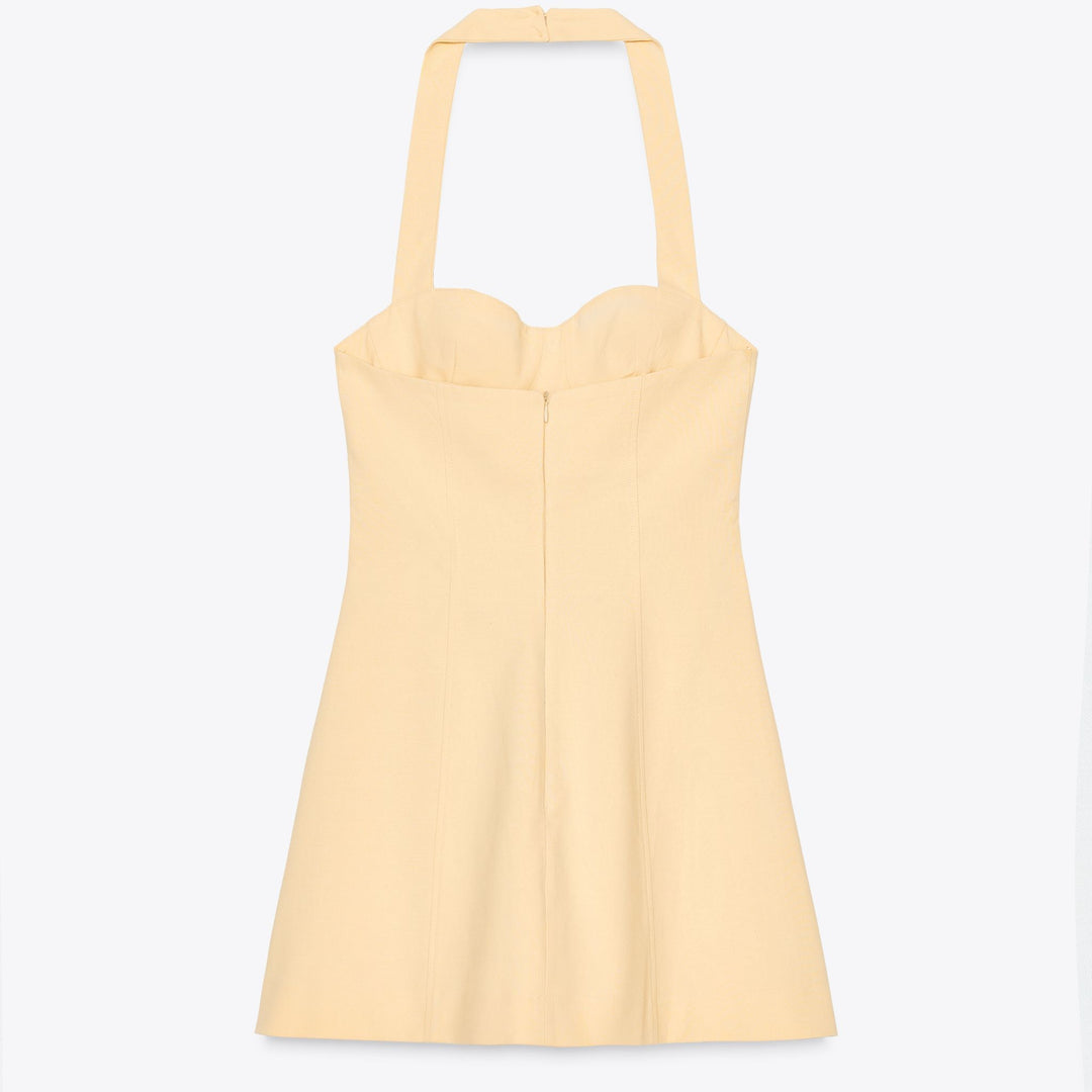 Moudda ZARA - Robe/Combinaison Courte Coton Élastique Halter - Tunisie 2