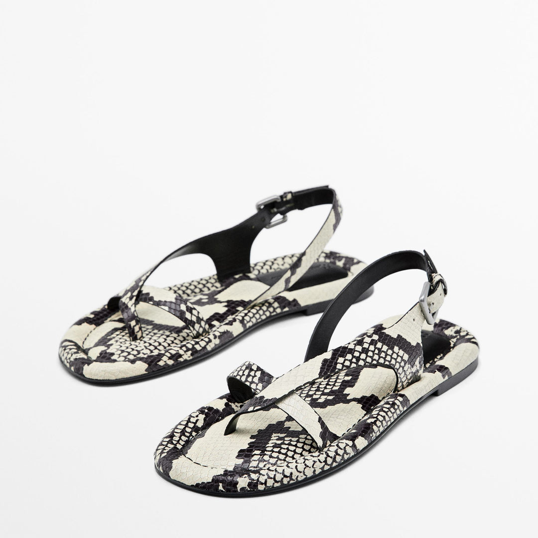 Moudda Massimo Dutti - Sandales plates matelassées - Tunisie 3