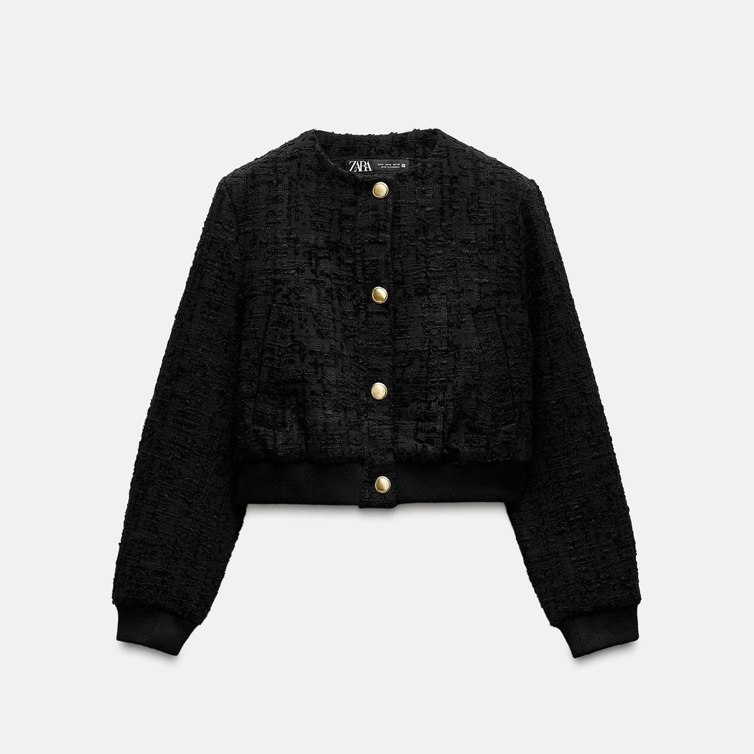 Moudda ZARA - Noir – veste bomber structurée - Tunisie 1