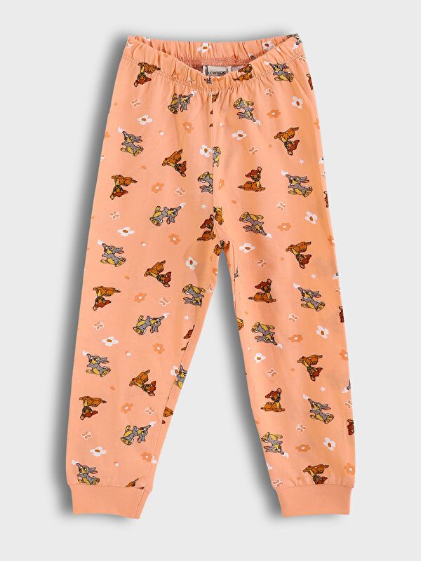 Moudda LC Waikiki - Pyjama en jersey manches longues moyen Fille Pêche - Tunisie 3