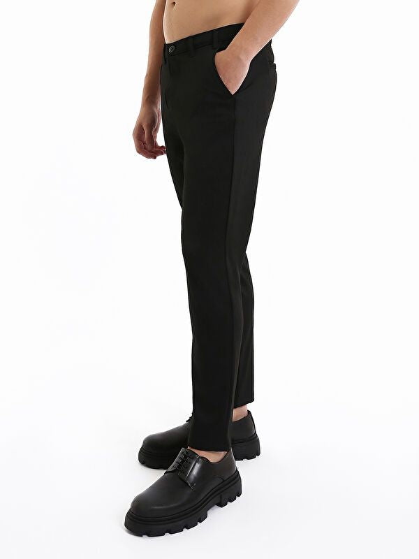 Moudda LC Waikiki - Pantalon chino tissé moyen Homme Noir - Tunisie 4