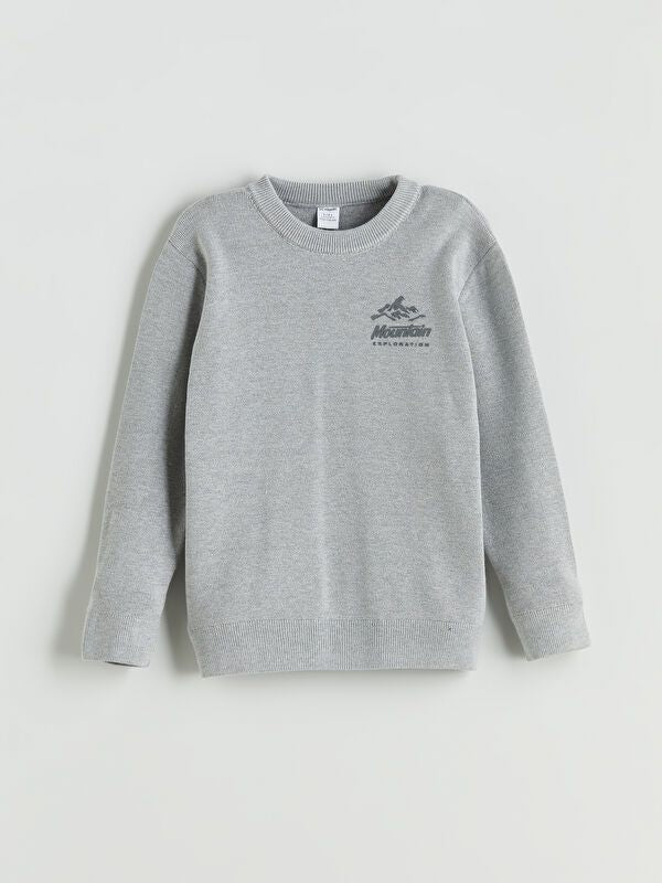 Moudda LC Waikiki - Pull en tricot Garçon Mélange de gris - Tunisie 1