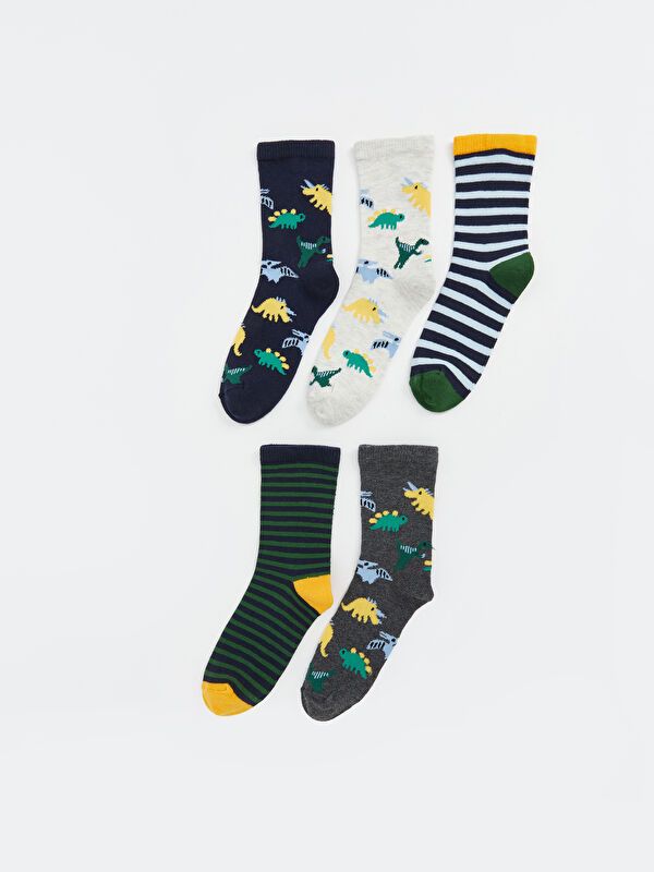 Moudda LC Waikiki - Chaussettes courtes Garçon Fil mélangé teint - Tunisie 1