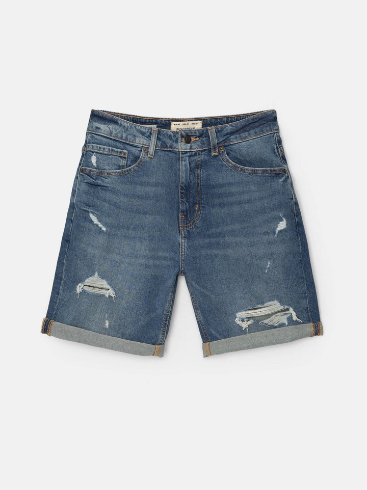 Moudda PULL & BEAR - Bermuda Denim Slim Déchiré - Tunisie 6