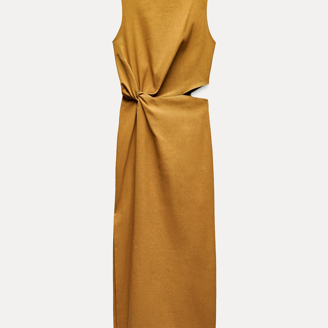 Moudda ZARA - Robe mi-longue élastique découpe - Tunisie 2