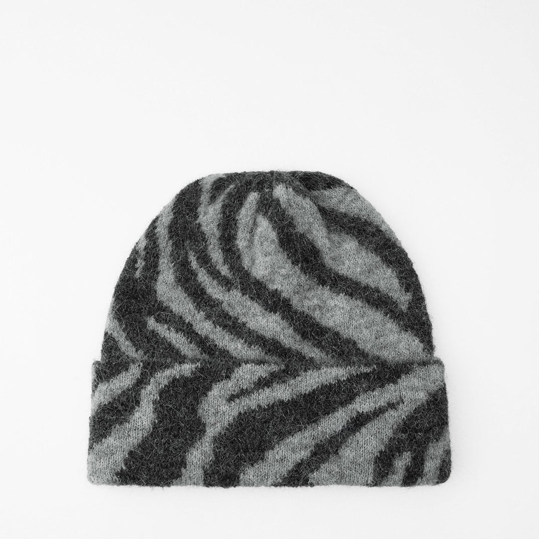 Moudda ZARA - Bonnet jacquard zèbre alpaga et laine - Tunisie 1