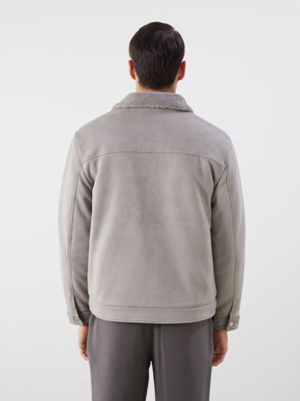 Moudda LC Waikiki - Manteau PU lourd Homme Gris - Tunisie 5