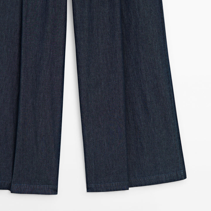 Moudda Massimo Dutti - Pantalon effet jean détail plis - Tunisie 6