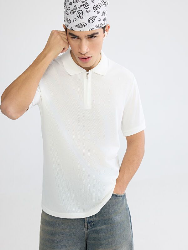 Moudda LC Waikiki - T-shirt col polo manches courtes en jersey pour Homme - Tunisie 1