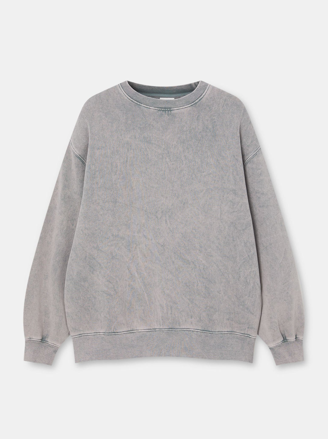 Moudda PULL & BEAR - Sweat Basique Col Rond Semi Oversize Fleece Gris - Tunisie 3