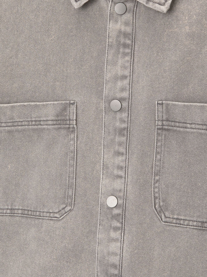 Moudda PULL & BEAR - Surchemise Basique Twill Lavage Acide - Tunisie 4