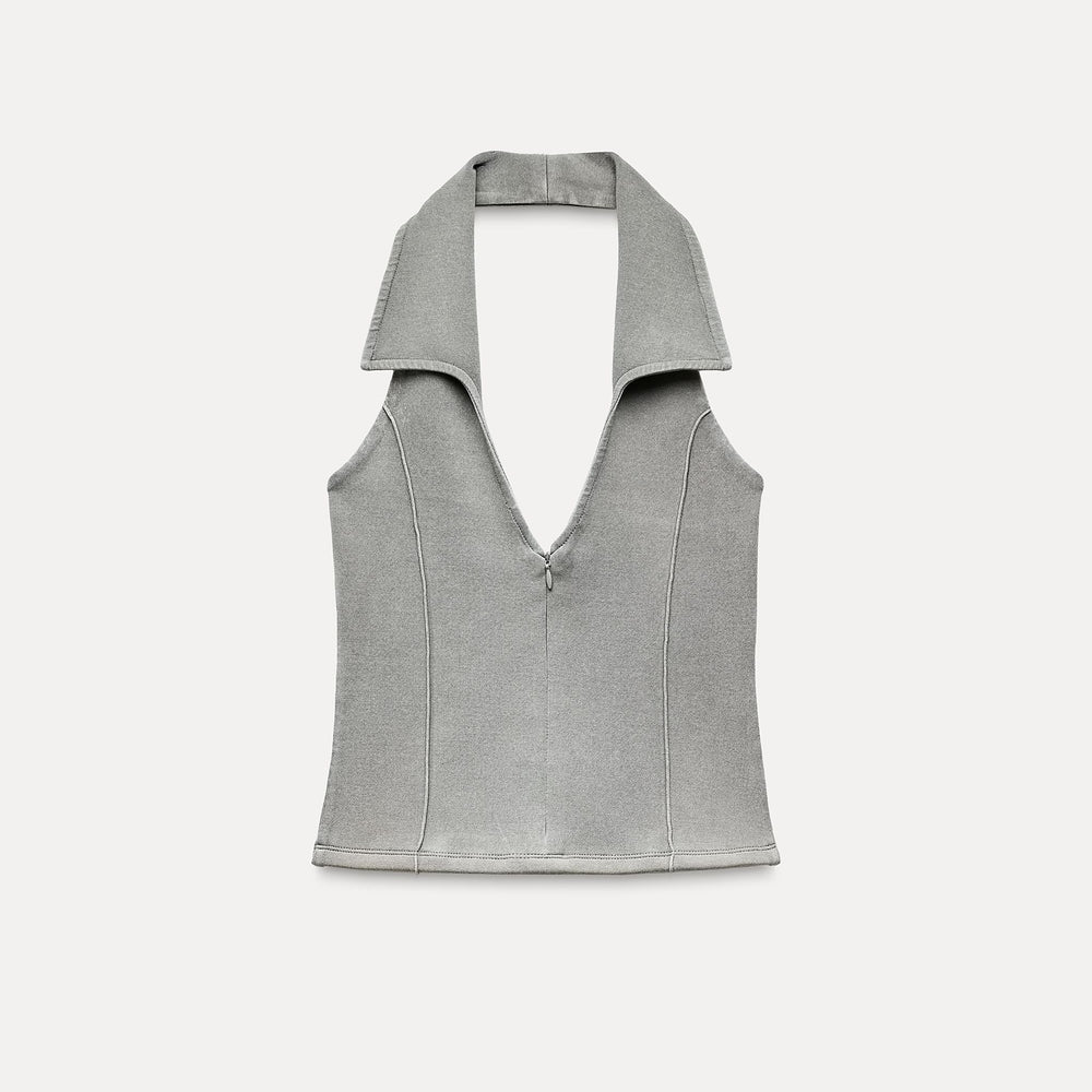 Moudda ZARA - Top Interlock Délavé Dos Nu - Tunisie 2