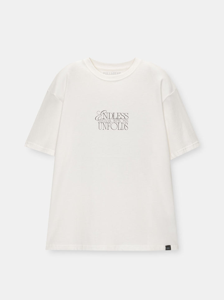 Moudda PULL & BEAR - T-Shirt Imprimé Volume Endless Metamorphosis - Tunisie 4