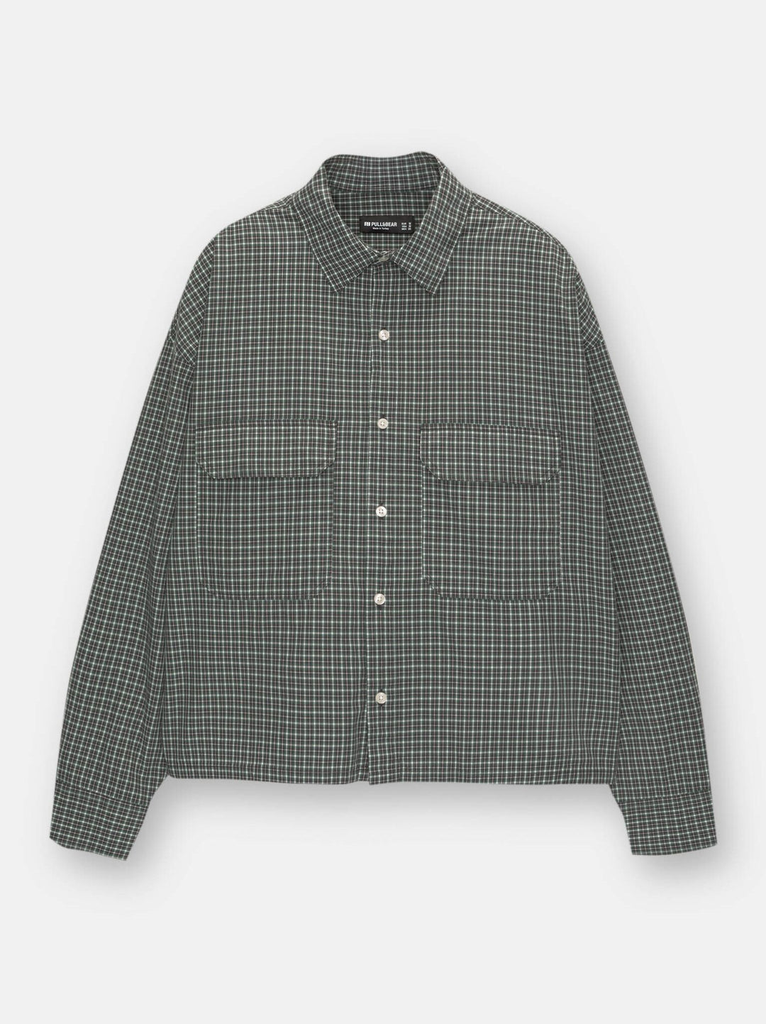 Moudda PULL & BEAR - Chemise - Popeline Micro-Carreaux & Poches - Tunisie 3