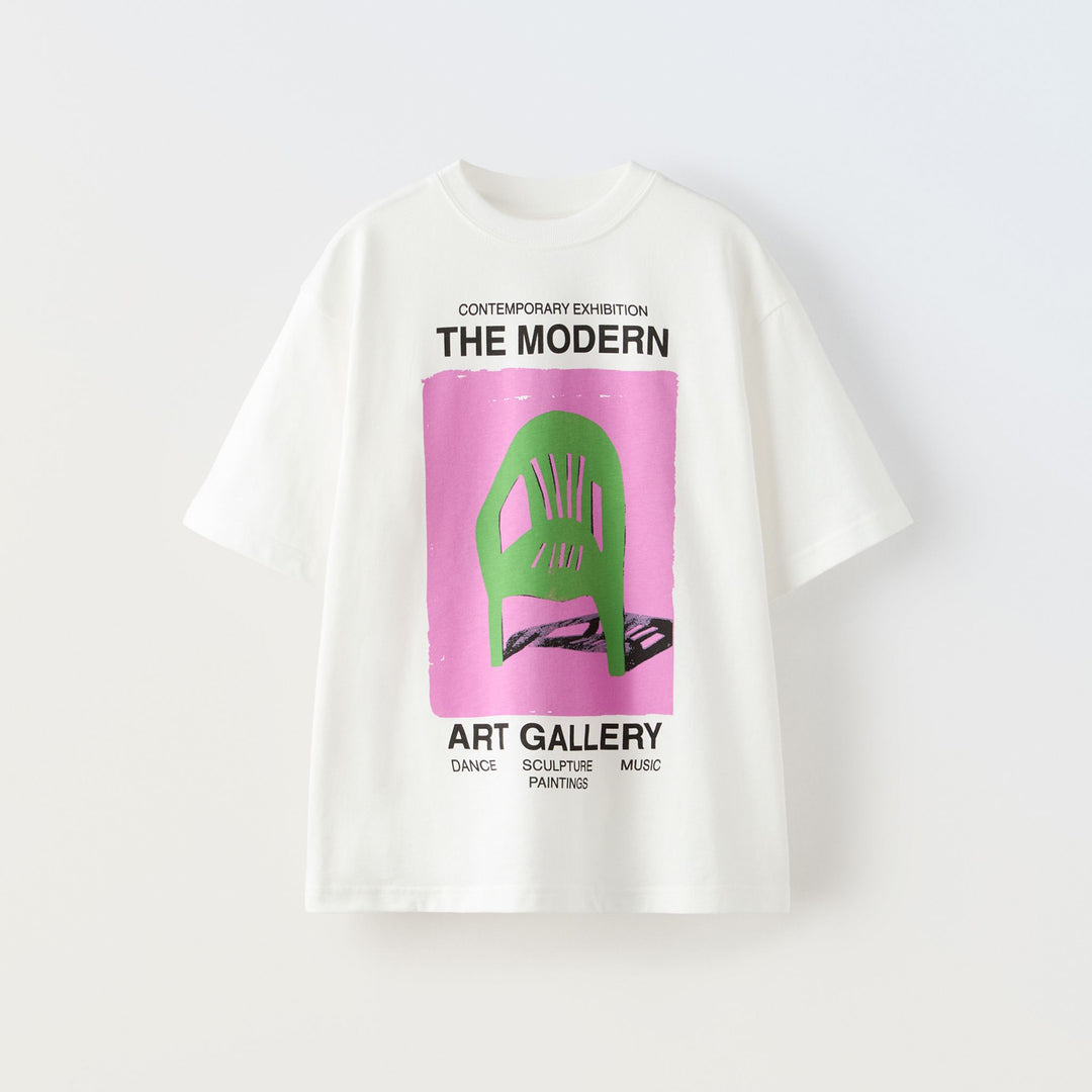 Moudda ZARA - T-shirt imprimé chaise devant - Tunisie 1