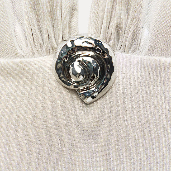 Moudda ZARA - Body maille lurex col licou coquillage - Tunisie 3