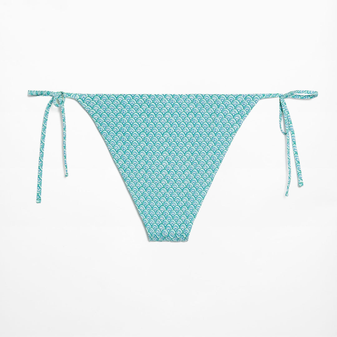 Moudda Oysho - Culotte Classique à Nœuds Sceau Turquoise - Tunisie 1