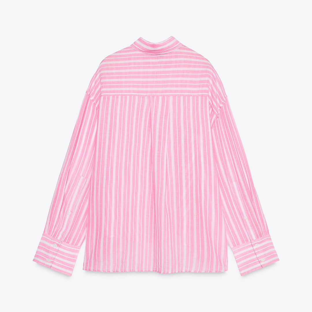 Moudda ZARA - Chemise Oversize Gaze - Fentes Latérales - Tunisie 2