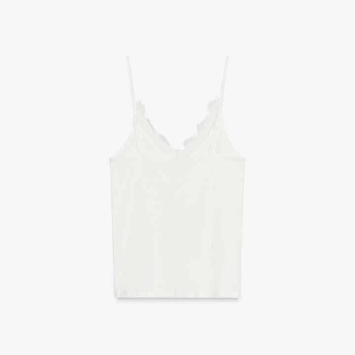 Moudda ZARA - T-Shirt - Bretelles, Côtes & Dentelle - Tunisie 2