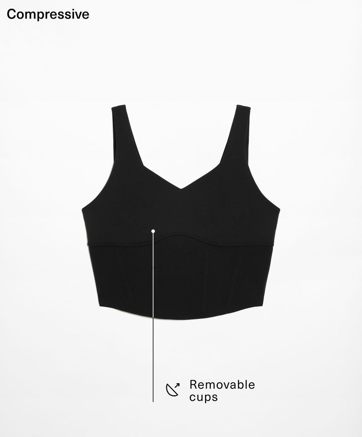 Moudda Oysho - Débardeur Crop Compressif Corset - Tunisie 1
