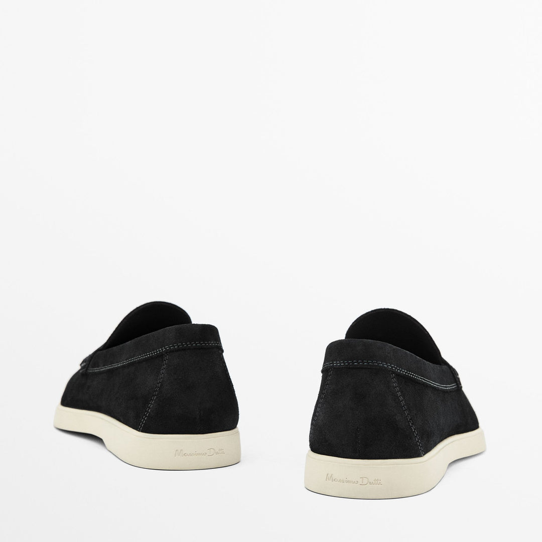 Moudda Massimo Dutti - Mocassin daim bleu - Tunisie 4