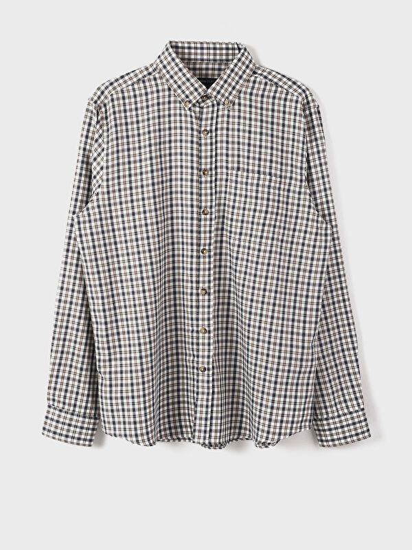 Moudda LC Waikiki - Chemise à carreaux manches longues en tissu pour Homme - Tunisie 1