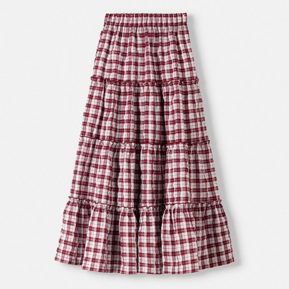 Moudda BERSHKA - Jupe mi-longue à carreaux - Tunisie 2