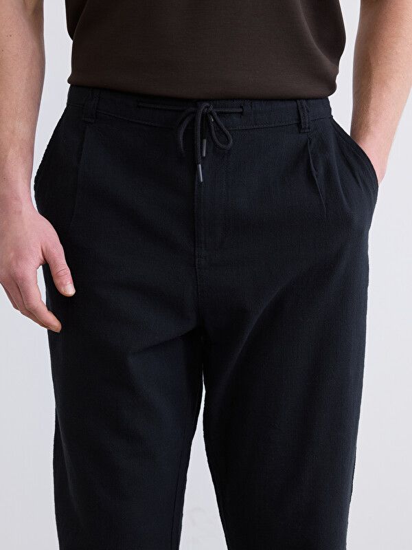 Moudda LC Waikiki - Pantalon mi-saison en tissu pour Homme couleur Noir - Tunisie 3