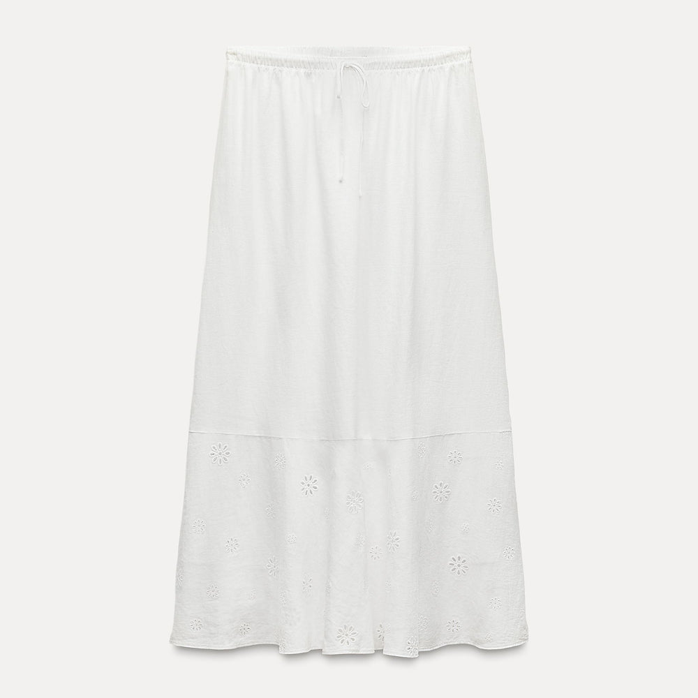 Moudda ZARA - Jupe lin Schiffli - Tunisie 2