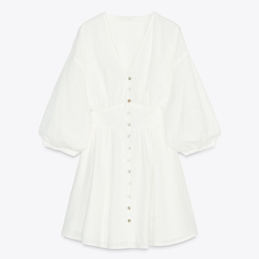 Moudda ZARA - Robe Mini - Broderie Suisse & Fajín - Tunisie 1
