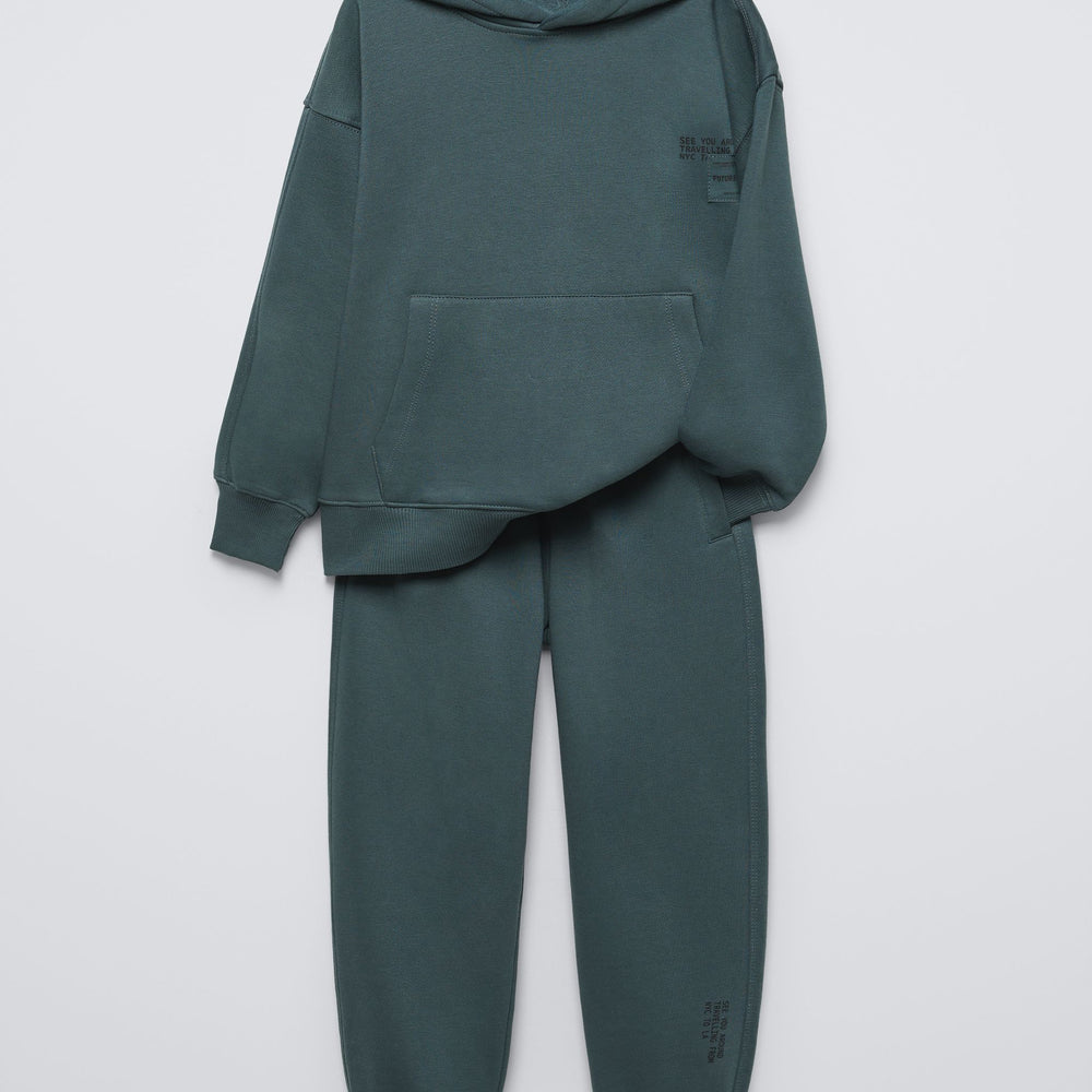 Moudda ZARA - Ensemble molleton sweat à capuche poche côtelé - Tunisie 2