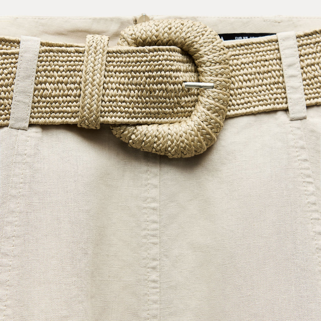 Moudda ZARA - Short à ceinture style raphia - Tunisie 3