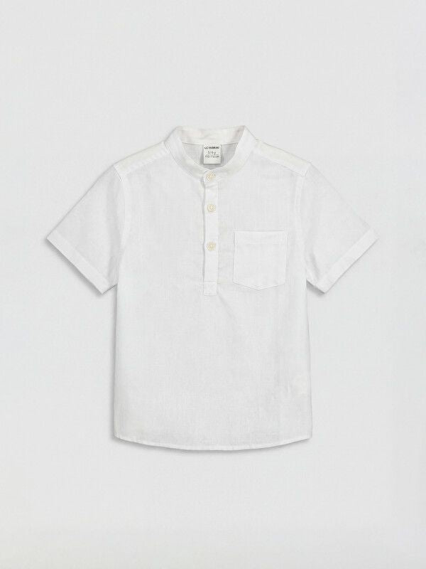 Moudda LC Waikiki - Chemise manches courtes en tissu pour Garçon couleur Blanc - Tunisie 1