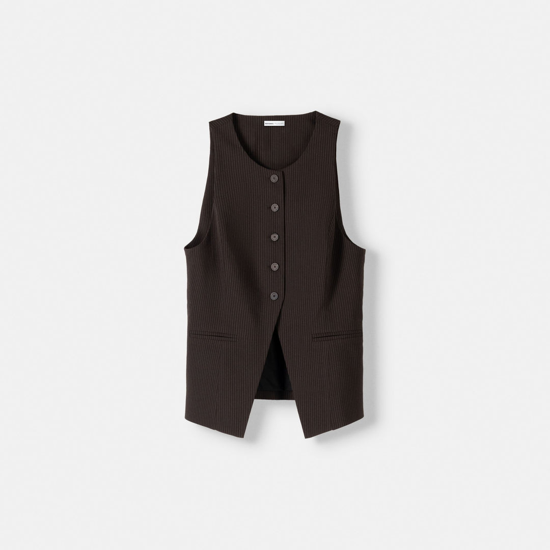 Moudda BERSHKA - Gilet Ajusté en Polyviscose - Tunisie 1