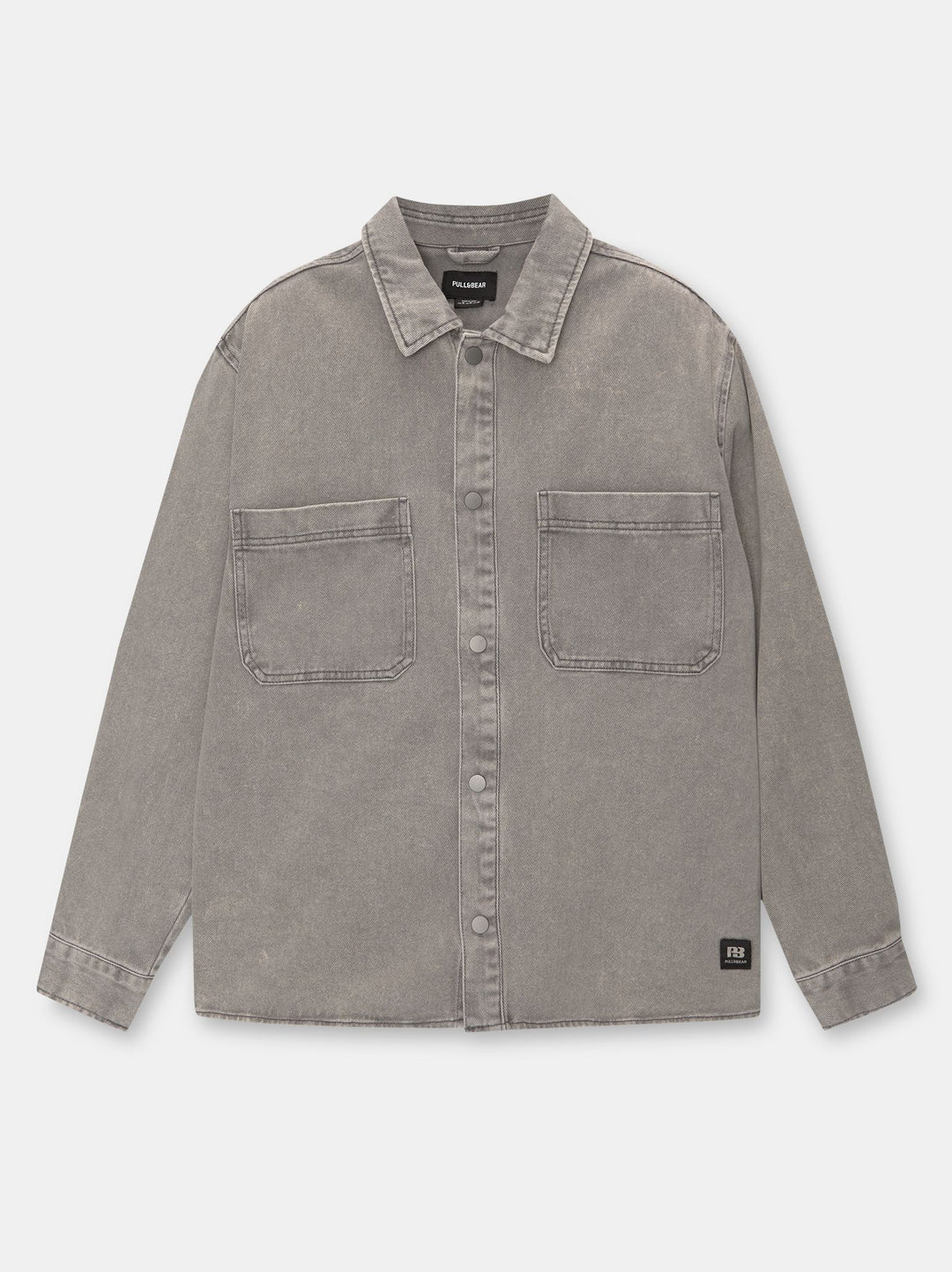 Moudda PULL & BEAR - Surchemise Basique Twill Lavage Acide - Tunisie 3