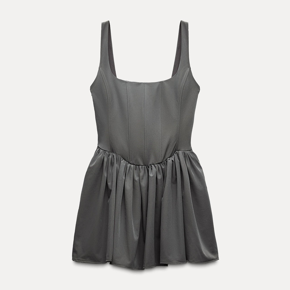 Moudda ZARA - Robe courte corset élastique fines bretelles capes - Tunisie 2