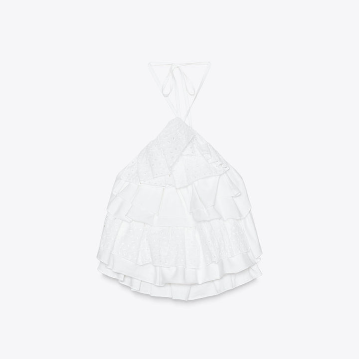 Moudda ZARA - Top - Broderie Suisse - Tunisie 1