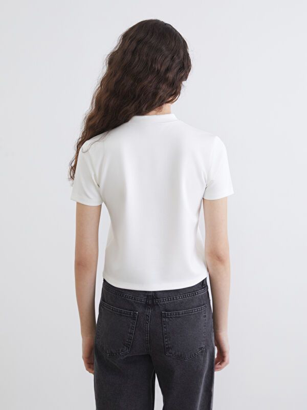 Moudda LC Waikiki - Body basique manches courtes en jersey pour Femme - Tunisie 4