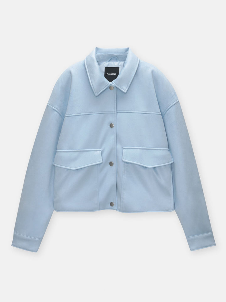 Moudda PULL & BEAR - Veste Suede Poches Plastron - Tunisie 1