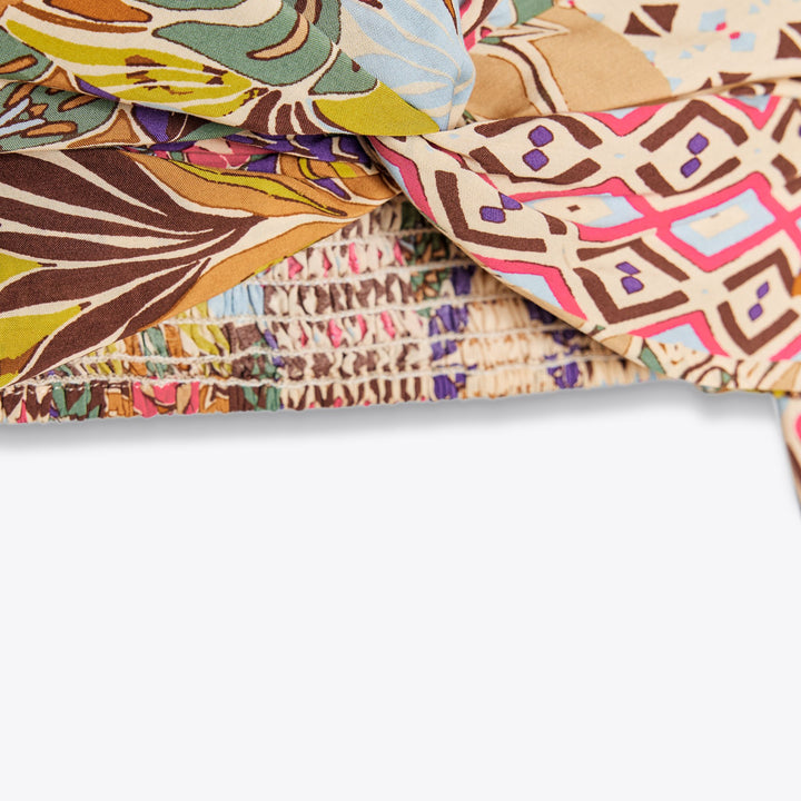 Moudda ZARA - Top Imprimé - Patchwork & Manches Flare - Tunisie 3