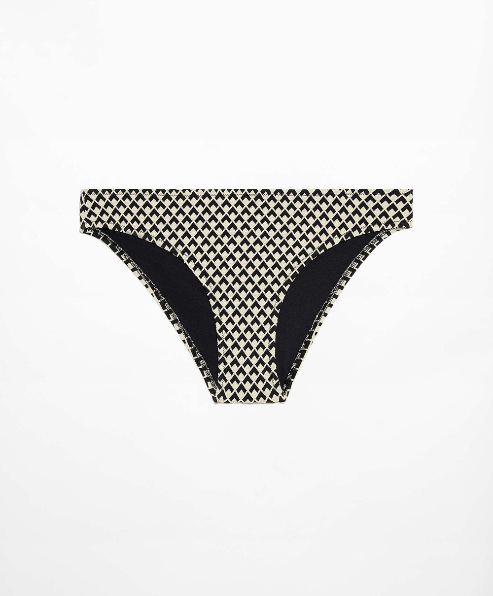 Moudda Oysho - Culotte Classique Jacquard Géométrique Noir - Tunisie 2