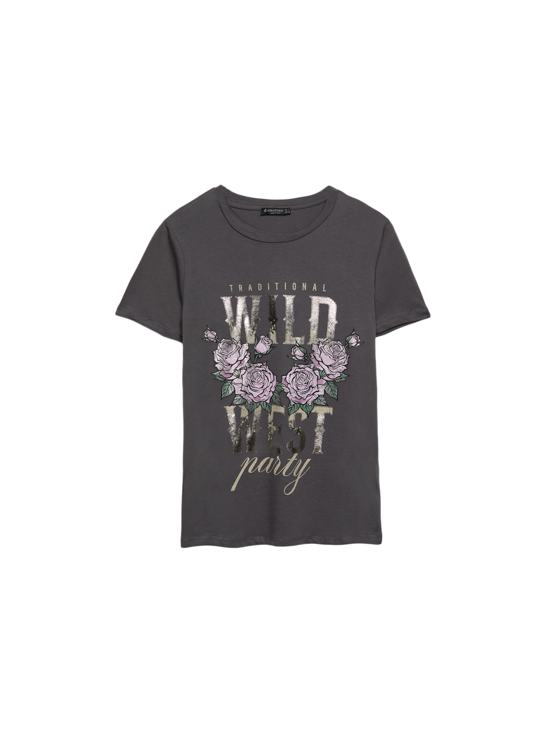 Moudda STRADIVARIUS - T-Shirt Manches courtes Graphique Foil - Tunisie 4