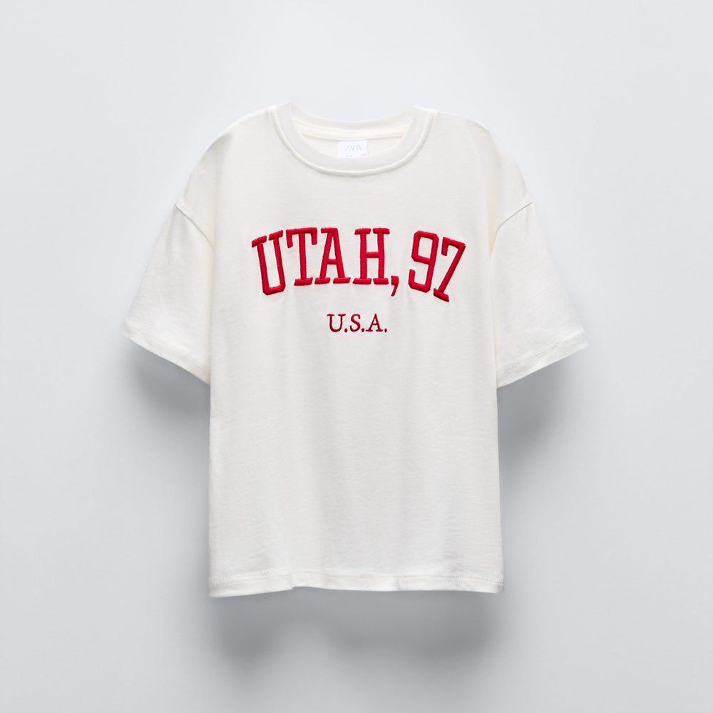 Moudda ZARA - T-shirt varsity, broderie en relief - Tunisie 2