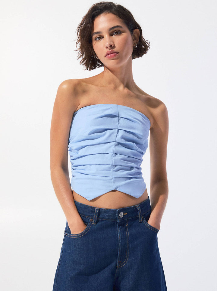 Moudda PULL & BEAR - Top Corset - Fronces Popeline - Tunisie 2