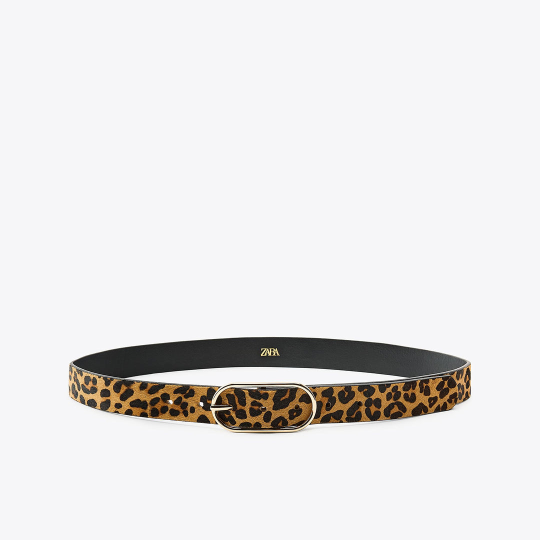 Moudda ZARA - Ceinture - Léopard & 3cm & Boucle Ovale - Tunisie 1
