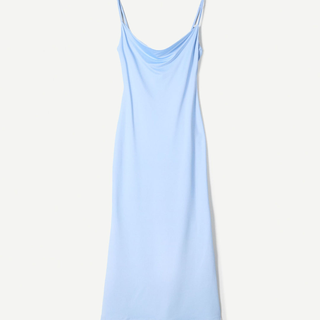Moudda BERSHKA - Robe Midi - Encolure Drapée - Tunisie 1