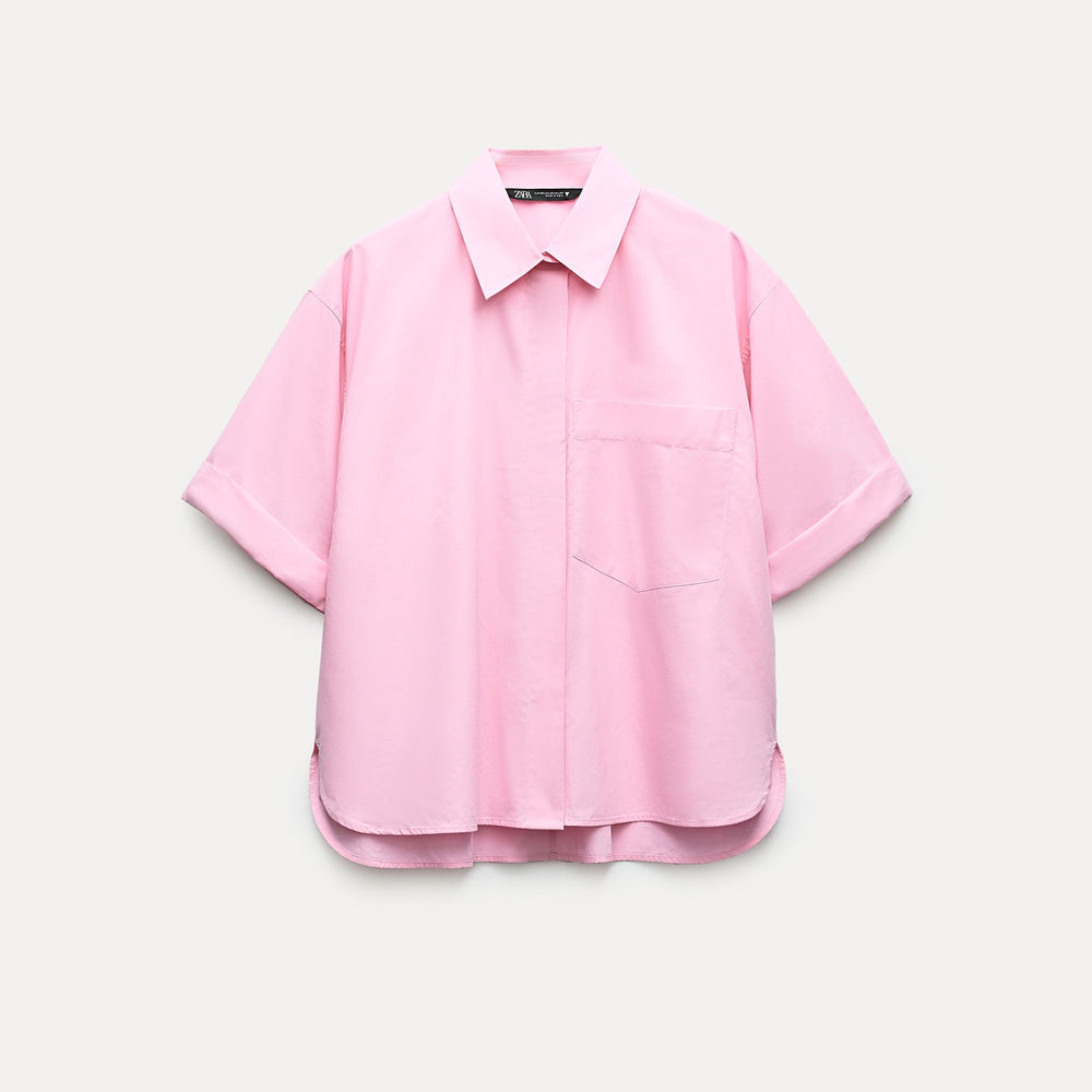 Moudda ZARA - Chemise popeline manches courtes poche - Tunisie 2